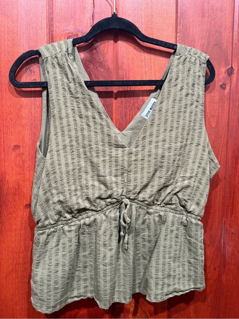Steve Madden Olive Green Tank Top